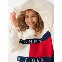 Tommy Hilfiger Girls Heritage Knitted Sweater - Cream