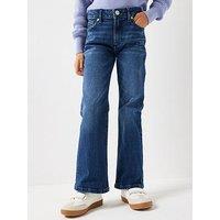 Tommy Hilfiger Girls Flare Dark Jeans - Dark Blue