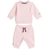 Tommy Hilfiger Baby Girls Monotype 2-Piece Set - Pink