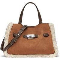 Dkny Bryar Small Logo Satchel - Light Brown
