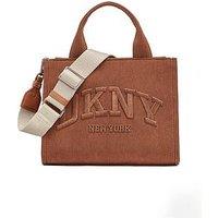 Dkny Hadlee Small Logo Tote Bag - Brown