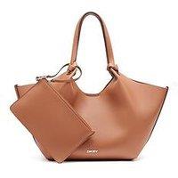 Dkny Paula Medium Logo Tote Bag - Brown