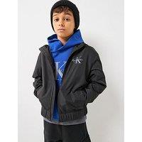 Calvin Klein Jeans Boys Monologo Essential Jacket - Black