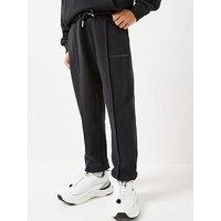 Calvin Klein Jeans Boys Relaxed Pintuck Sweatpants - Black