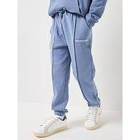 Calvin Klein Jeans Boys Relaxed Pintuck Sweatpants - Blue