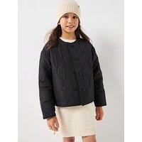 Calvin Klein Jeans Girls Quilted Jacket - Black