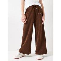 Calvin Klein Jeans Girls Signature Wide Leg Pants - Brown