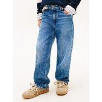 Tommy Hilfiger Boys Heritage Flag Baggy Worker Jeans - Blue