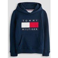 Tommy Hilfiger Kids Heritage Flag Hoodie - Navy