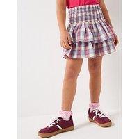 Tommy Hilfiger Girls Check Smock Skirt - Multi