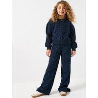 Tommy Hilfiger Girls Festive Stud Sweatpants - Navy