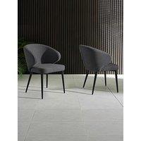 Julian Bowen Set Of 2 Marcus Dining Chairs - Dark Grey