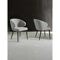 Julian Bowen Set Of 2 Marcus Dining Chair - Light Grey