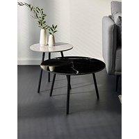 Julian Bowen Casper Nest Of Tables - Grey & Black