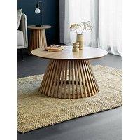Julian Bowen Ollie Slatted Coffee Table - Natural Oak