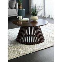 Julian Bowen Ollie Slatted Coffee Table - Cocoa Oak