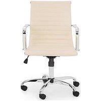 Julian Bowen Gio Ivory & Chrome Office Chair