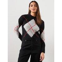 Allsaints Lou Argyle Jumper - Black