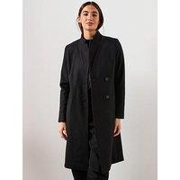 Allsaints Sidney Wool Cashmere Blend Tailored Coat - Black