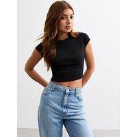 New Look 915 Cap Sleeve Baby T-Shirt - Black