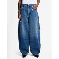 7 For All Mankind Balloon Fit Jeans - Dark Wash