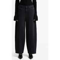 7 For All Mankind Twisted Bonnie Balloon Fit Jeans - Black