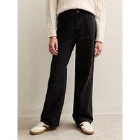 New Look 915 Girls Denim Wide Leg Jeans - Black