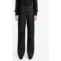 7 For All Mankind Coated Comfort Tess Trouser - Black
