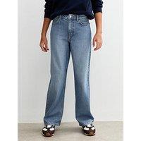 New Look 915 Girls Denim Wide Leg Jeans - Blue