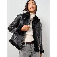 Allsaints Lorel Flying Jacket - Black