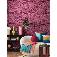 Cosmoliving By Cosmopolitan Palma Magenta Digital Mural Non Woven