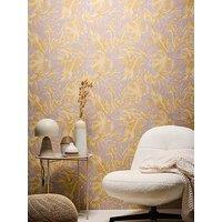 Cosmoliving By Cosmopolitan Earthlines Balance Lilac Metallic Non Woven Wallpaper