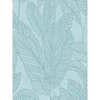 Cosmoliving By Cosmopolitan Golden Fern Glow Floral Blue Non Woven Wallpaper