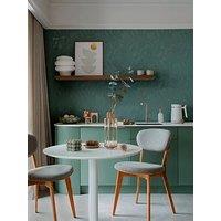 Cosmoliving By Cosmopolitan Golden Fern Glow Floral Green Non Woven Wallpaper