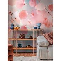 Cosmoliving By Cosmopolitan Fading Flora Digital Mural Non Woven