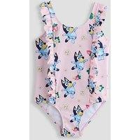 The Very Collection Bluey Frill Swimsuit - Pink