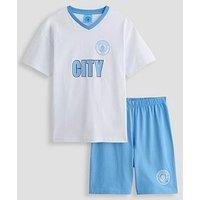 The Very Collection Man City Fc Football V Neck Shortie Pyjama