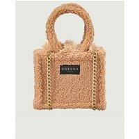 Sorena Teddy Honey Mini Tote Bag - Brown