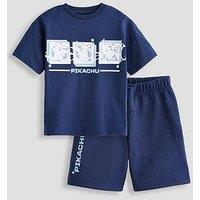 The Very Collection Pokemon T-Shirt And Sweat Short Set - Blue