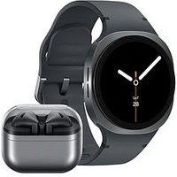 Samsung Galaxy Watch8 44Mm Bt Graphite And Buds3 Silver, With Galaxy Ai
