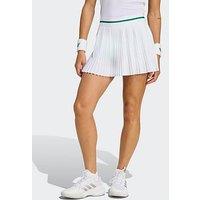 Adidas Womens Tennis Pro Pleat Skirt - White