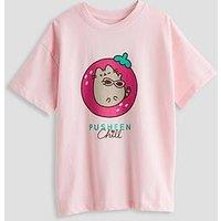 The Very Collection Pusheen Back Print Tee - Pink