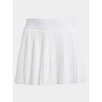 Adidas Girls Tennis Club Pleated Skirt - White