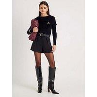 River Island Knitted Cape Jumper - Black