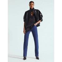 River Island Ultimate Pu Batwing Funnel Jacket - Black
