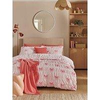 Copenhagen Home Pretty Bows Duvet Cover Set - Pink - Super King