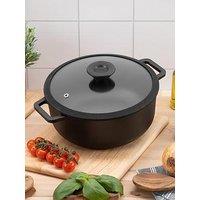 Prestige Cast Iron 24Cm/ 4.6L Casserole With Glass Lid