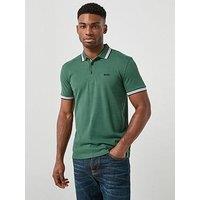 Boss Paddy Tipping Polo Shirt - Green