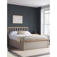 Birlea Phoenix Ottoman Wooden Bed - Grey - Double