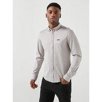 Boss Long Sleeve Regular Fit Shirt - Grey